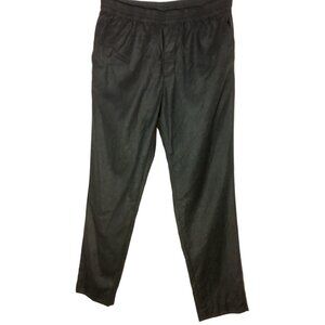 Harmony Paris Pants Men 54 32" Wool Flannel Pants Elastic Waist Comfort Gray